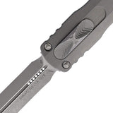 Microtech Auto Dirac Delta D E OTF Knife Auto Opening M390 Dagger Blade Gray Aluminum Handle EDC Ready Premium by Microtech