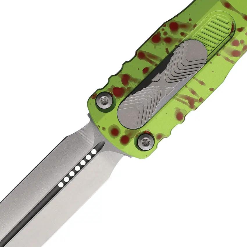 Microtech Auto Dirac Delta Double Edge OTF Knife With Bohler M390 Dagger Blade Aluminum Handle For Tactical Enthusiasts by Microtech