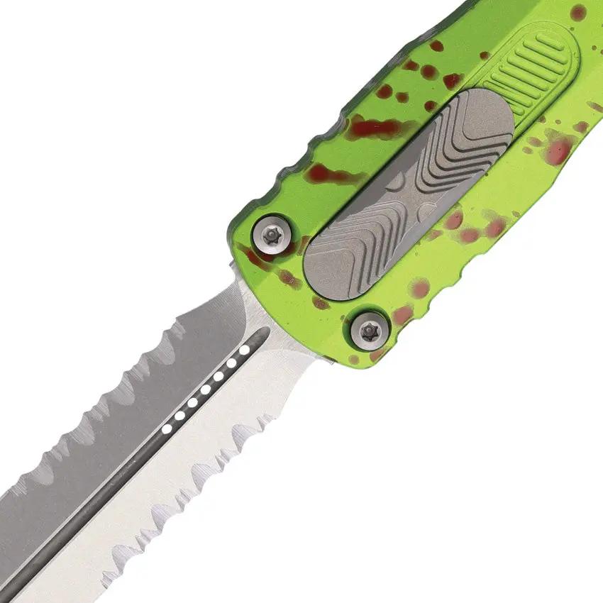 Microtech Auto Dirac Delta D E OTF Knife For EDC Enthusiasts With Zombie Tech Aluminum Handle Bohler M390 Blade by Microtech