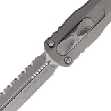Microtech Auto Dirac Delta DE OTF Knife M390 Serrated Blade Glass Breaker 5.63in Closed For EDC Enthusiasts by Microtech