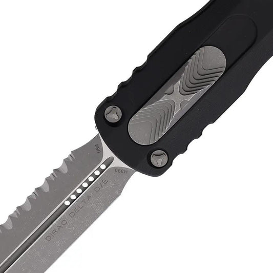 Microtech Auto Dirac Delta D E OTF Knife Automatic Opening 5.75in Closed 3.75in Dagger Bohler M390 Tactical EDC by Microtech