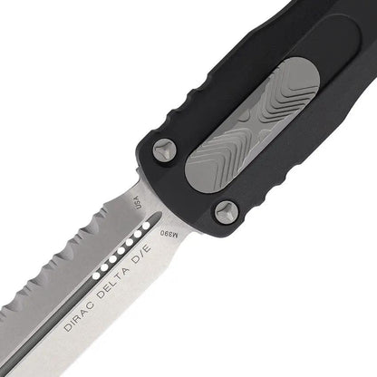 Microtech Auto Dirac Delta Ser OTF Knife Automatic Opening Tactical D E 227 12 Bohler M390 Double Edge Glass Breaker Aluminum Handle by Microtech