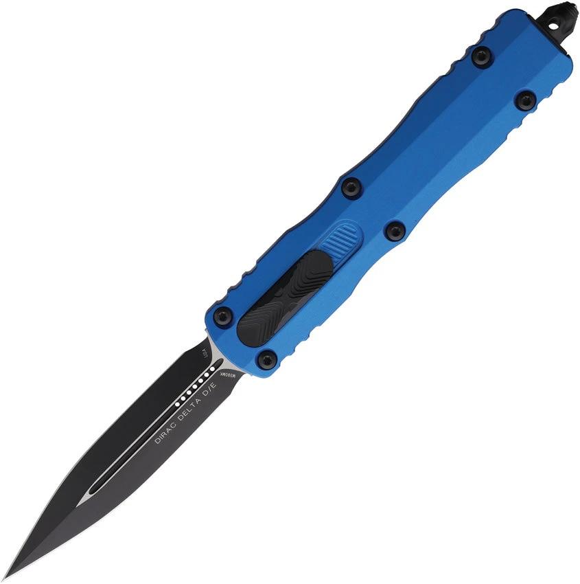 Microtech Auto Dirac Delta OTF Knife D E 227-1BL Premium Black Handle For EDC Enthusiasts by Microtech