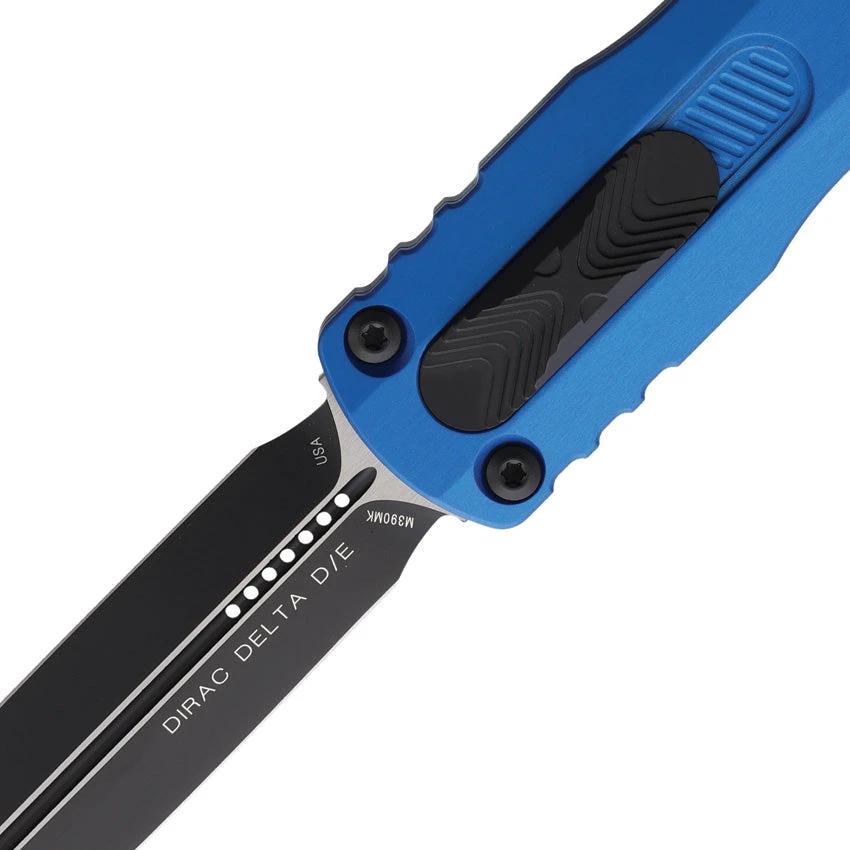 Microtech Auto Dirac Delta OTF Knife D E 227-1BL Premium Black Handle For EDC Enthusiasts by Microtech