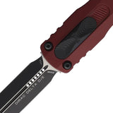 Microtech Auto Dirac Delta D E OTF Knife With Merlot Aluminum Handle Double Edge M390 Dagger Blade EDC Tactical by Microtech