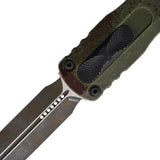 Microtech Auto Dirac Delta EDC Knife Auto Opening Bohler M390 Blade Aluminum Handle Glass Breaker For EDC Enthusiasts by Microtech