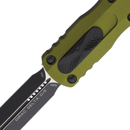 Microtech Auto Dirac Delta OTF Knife DE 2271OD OD Green Aluminum Handle M390 Blade EDC Tactical by Microtech