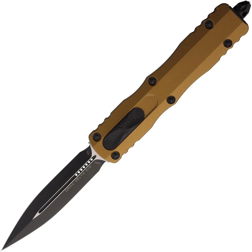 Microtech Auto Dirac Delta OTF Knife Tan 227 1TA Automatic Opening EDC For Professionals by Microtech