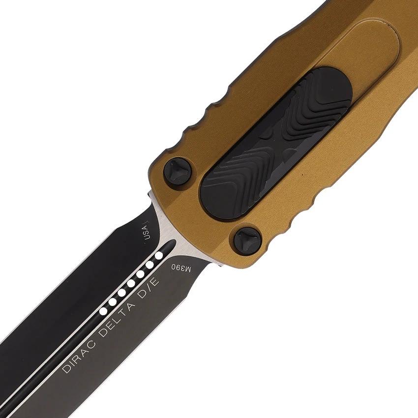 Microtech Auto Dirac Delta OTF Knife Tan 227 1TA Automatic Opening EDC For Professionals by Microtech