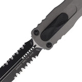 Microtech Auto Dirac Delta OTF Knife D E 3.79in M390 Premium Two Tone Serrated Aluminum EDC For Tactical Enthusiasts by Microtech