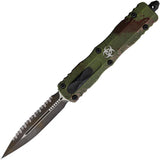 Microtech Auto Dirac Delta OTF Knife With Automatic Opening Serrated M390 Blade Glass Breaker Pocket Clip For EDC by Microtech