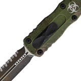 Microtech Auto Dirac Delta OTF Knife With Automatic Opening Serrated M390 Blade Glass Breaker Pocket Clip For EDC by Microtech