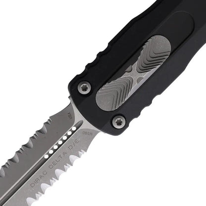 Microtech Auto Dirac Delta DE OTF Knife with 3.79in Double-Edge M390 Blade Glass Breaker for Collectors by Microtech