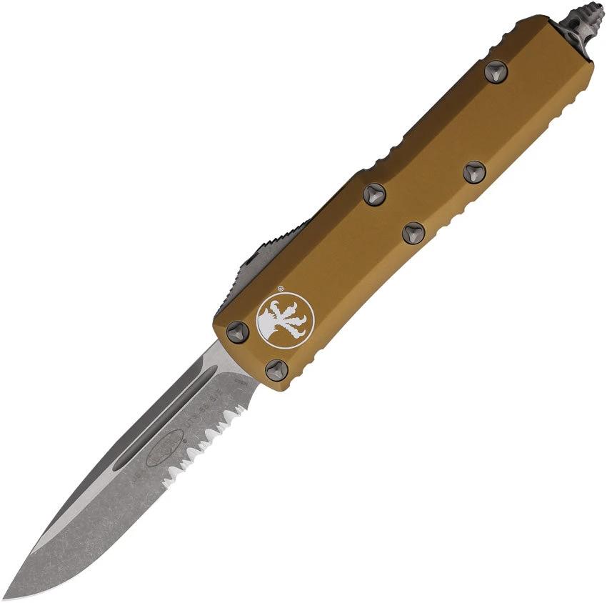 Microtech Auto UTX-85 S/E OTF AP Tan 231-11APTA by Microtech