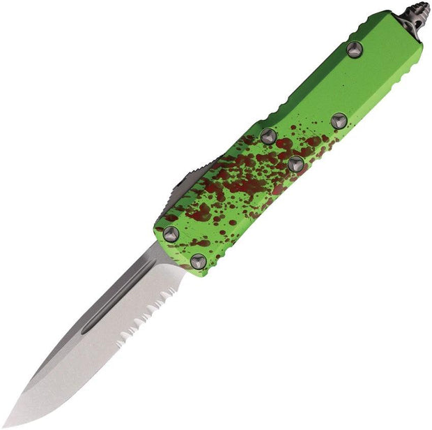 Microtech UTX 85 Auto OTF Knife Zombie Tech Aluminum Handle Glass Breaker for Tactical EDC Enthusiasts by Microtech