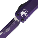 Microtech UTX85 Auto OTF Knife Purple Aluminum Handle M390 Blade Glass Breaker For EDC Enthusiasts by Microtech