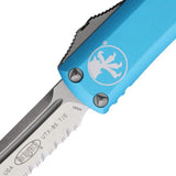 Microtech Auto UTX-85 Turquoise OTF Knife EDC Enthusiasts, 4.5in Closed, Premium Stonewash Tanto Blade, Glass Breaker by Microtech