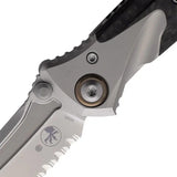 Microtech Socom Bravo Mini Framelock Knife Elite EDC Serrated 3.5 Inch Blade Titanium Handle Carbon Fiber Inlay by Microtech