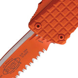 Microtech Auto Troodon Rescue Knife With Orange Guthook Blade Auto Opening Glass Breaker For First Responders by Microtech