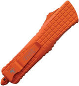 Microtech Auto Troodon Rescue Knife With Orange Guthook Blade Auto Opening Glass Breaker For First Responders by Microtech