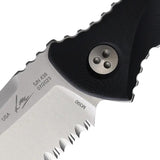 Microtech Socom Alpha Mini Warcom SW 93M11 Stonewash M390 Wharncliffe Blade Full Tang EDC Knife For Tactical Enthusiasts by Microtech