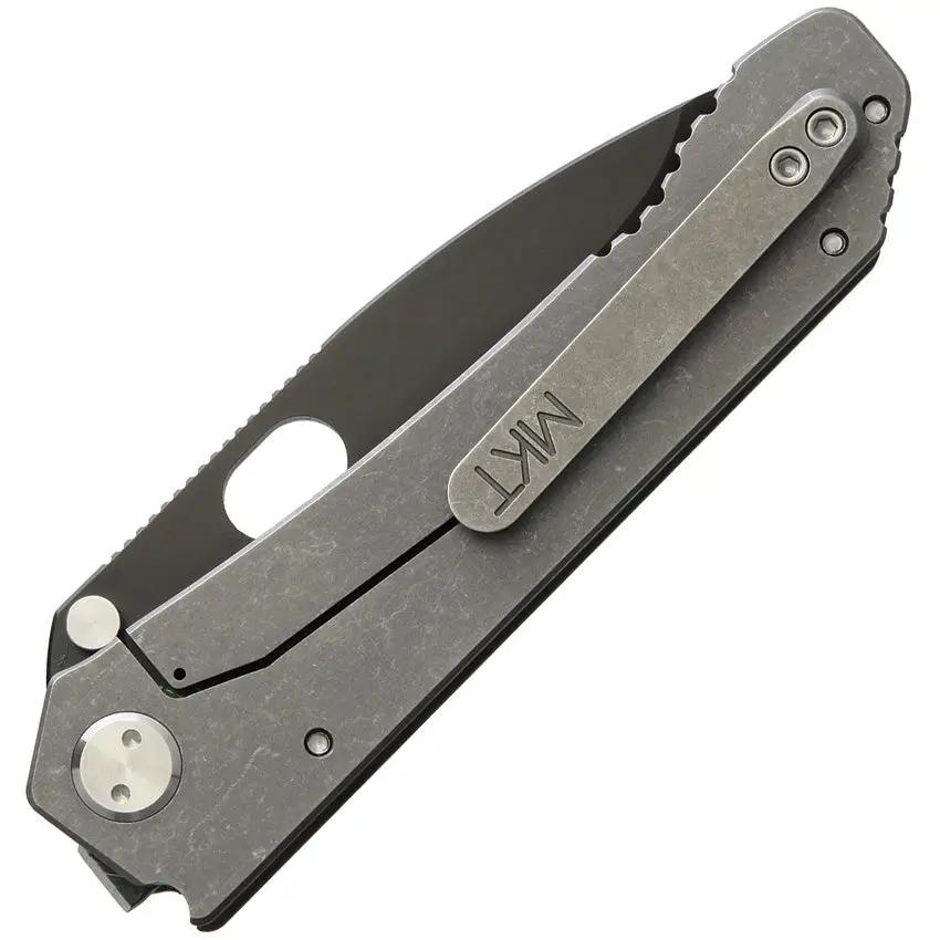 Medford Deployment Framelock OD Green - 5.25in Closed D2 Tool Steel Drop Point Blade Titanium Back Handle by Medford