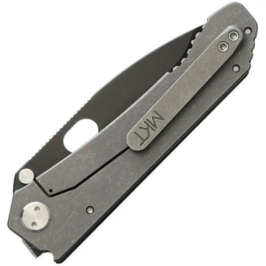 Medford Deployment Framelock OD Green - 5.25in Closed D2 Tool Steel Drop Point Blade Titanium Back Handle by Medford