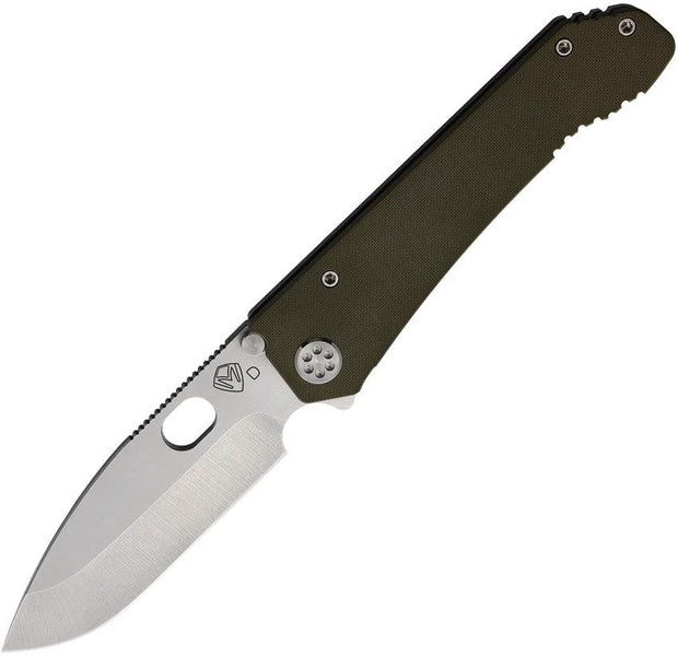 Medford Deployment Framelock OD D2 Tool Steel Blade G10 Handle With Titanium Back Extended Tang Water Tight Case