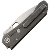 Medford Deployment Framelock OD D2 Tool Steel Blade G10 Handle With Titanium Back Extended Tang Water Tight Case by Medford