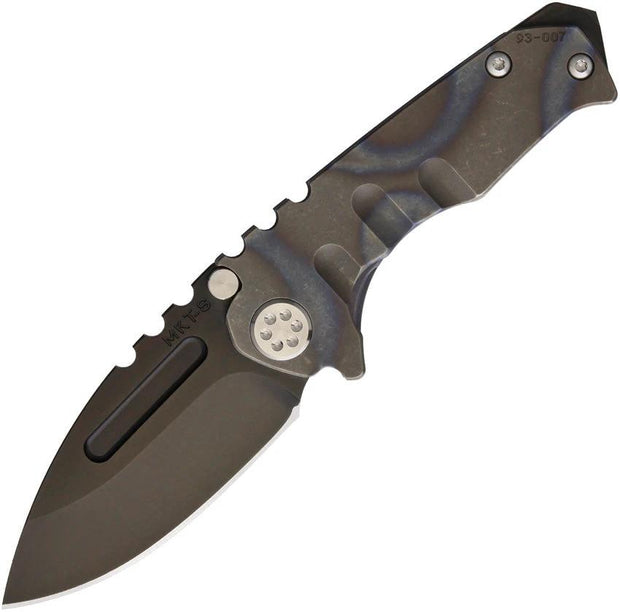Medford Micro Praetorian Framelock MK008SPD-03A2 - 4 Inch Closed Knife With S35VN Drop Point Blade And Titanium Handle