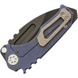 Medford Micro Praetorian Framelock MK008SPD-03A2 - 4 Inch Closed Knife With S35VN Drop Point Blade And Titanium Handle by Medford