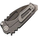 Medford Micro Praetorian G Framelock - S35VN Black PVD Drop Point Knife With Black G10 Handle by Medford