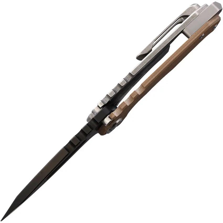 Medford Micro Praetorian Framelock Knife S35VN Drop Point Blade G10 and Titanium Back Handle by Medford