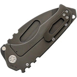Medford Praetorian Framelock MK012SPT-30PV - Black PVD Coated S35VN Tanto Blade And Water Tight Case by Medford
