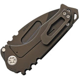 Medford Praetorian G Knife - S35VN Black PVD Drop Point, 3.25 Inch Blade, G10 Handle, Glass Breaker by Medford