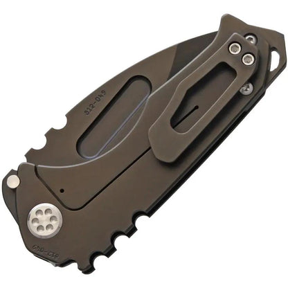 Medford Praetorian G Knife - S35VN Black PVD Drop Point, 3.25 Inch Blade, G10 Handle, Glass Breaker by Medford