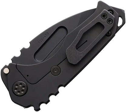 Medford Genesis T Framelock Flat DP - S45VN Steel Black DLC Titanium Handle Drop Point Blade by Medford