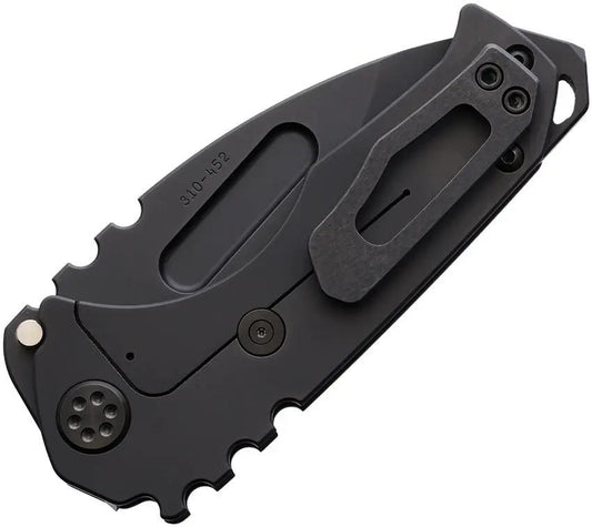 Medford Genesis T Framelock Flat DP - S45VN Steel Black DLC Titanium Handle Drop Point Blade by Medford
