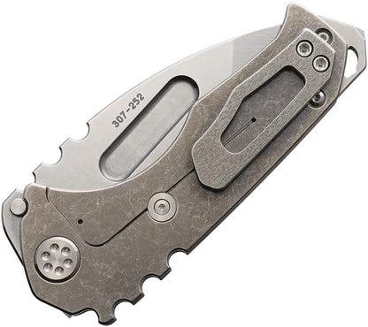 Medford Genesis T Framelock Flat Tn - 3.25in S45VN Tanto Blade Titanium Handle Glass Breaker by Medford