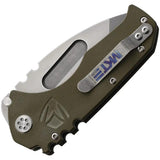 Medford Praetorian Linerlock - OD Green G10 Handle With D2 Tool Steel Tanto Blade by Medford