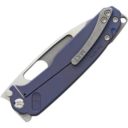 Medford Infraction Framelock - S35VN 3.5 Inch Blade With Blue Anodized Titanium Handle And Watertight Case by Medford