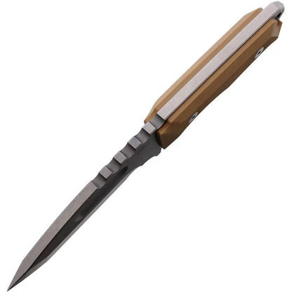 Medford Emperor Fixed Blade - 9 Inch S35VN Steel Full Tang Coyote G10 Handle With Lanyard Hole by Medford