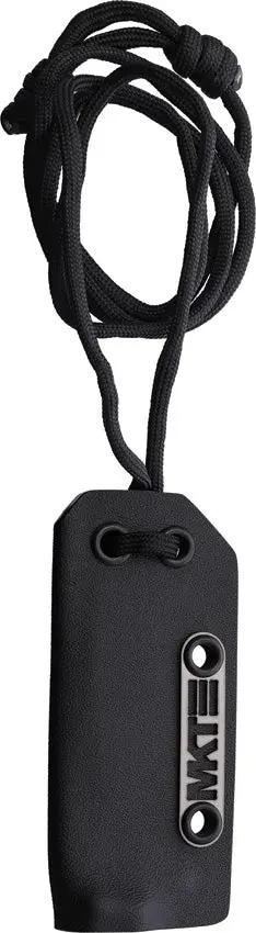 Medford Micro Tanto Fixed Blade Black CPM-20CV Knife - Full Tang G10 Handle With Lanyard Hole And Neck Sheath by Medford
