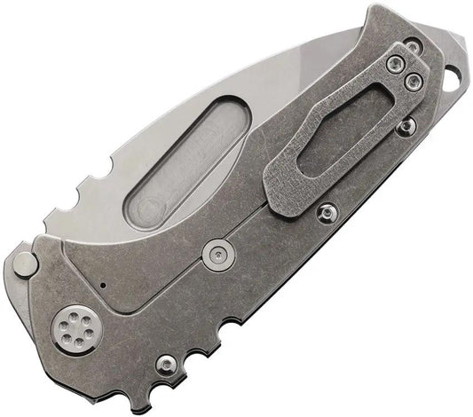 Medford Praetorian G Framelock Knife - D2 Tool Steel Tanto Blade Black G10 Handle Titanium Back Pocket Clip by Medford