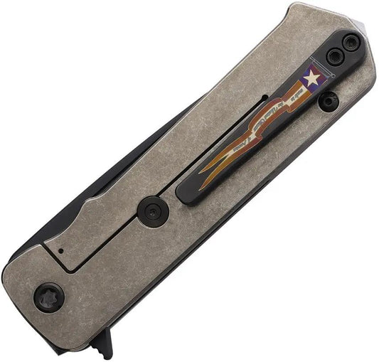 Medford TFF-4 Framelock Tanto Black MK1404PT-01TM-TPCP - DLC Coated S45VN Blade, Titanium Handle With Black G10 Onlay by Medford