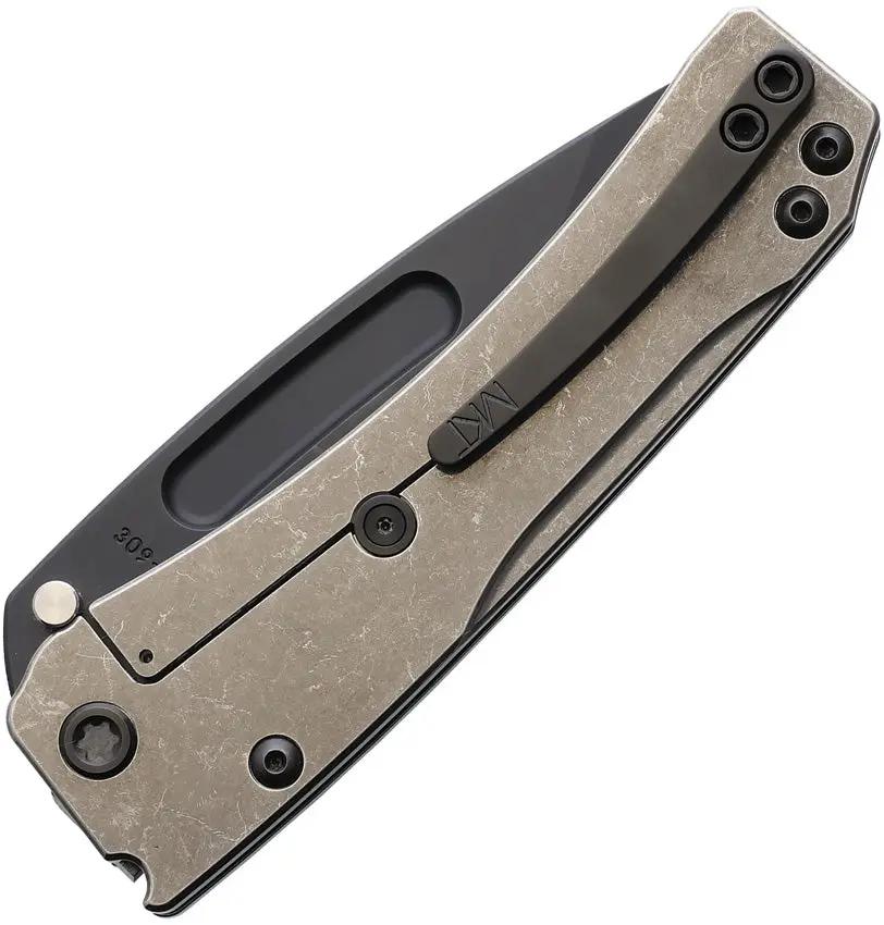Medford Slim Midi Framelock DP DLC Coated S45VN Drop Point Blade Titanium Handle 3.5 Inch Blade by Medford