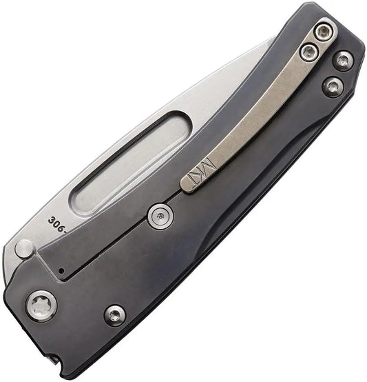 Medford Slim Midi Framelock Tanto MK201STT-30PV - S45VN Blade, Gray PVD Titanium Handle by Medford