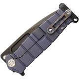 Medford USMC FF Framelock Blue Titanium Handle S35VN Drop Point Blade MD204SPQ-37A2 by Medford