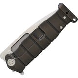 Medford USMC FF Framelock MD204STQ - 4 Inch S35VN Drop Point Blade Black PVD Titanium FrameLock by Medford