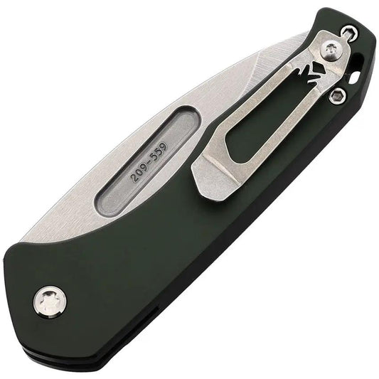 Medford Auto Swift Button Lock Green MK206STD-40AG-TSCS - Automatic Opening With S35VN Blade And Green Titanium Handle by Medford
